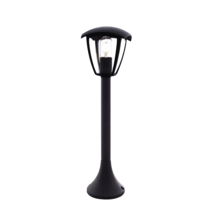 Borne LED Extérieure 60cm Noir pour Ampoule E27