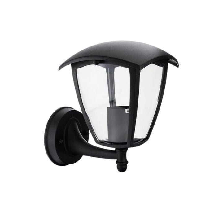 Lanterne Murale Extérieure Noire pour Ampoule E27