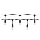 Guirlande Guinguette LED 220V 10M avec 10 Ampoules E27 1W Raccordable - Blanc Chaud 2300K - 3500K