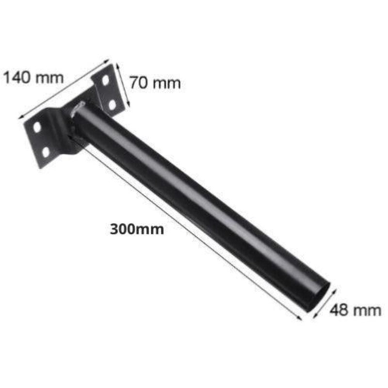 Luminaire LED urbain solaire 10W IP65 (Barre métallique incluse)