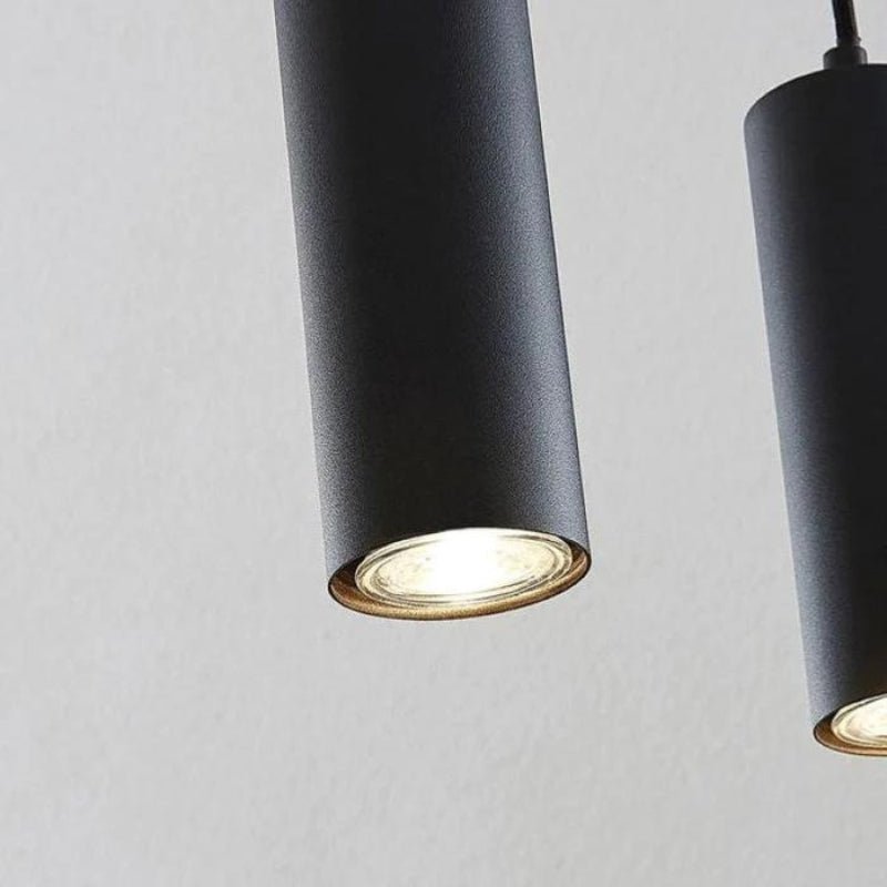 Luminaire Suspendu GU10 IP20 30cm Noir - Pack de 3