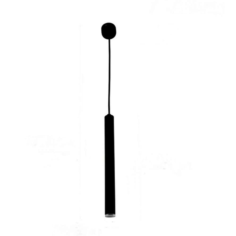 Luminaire Suspendu GU10 IP20 60cm Noir