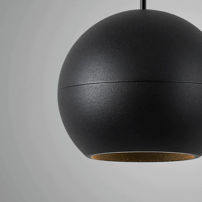 Luminaire Suspendu Rond pour Rail Magnétique 48V 10W Noir