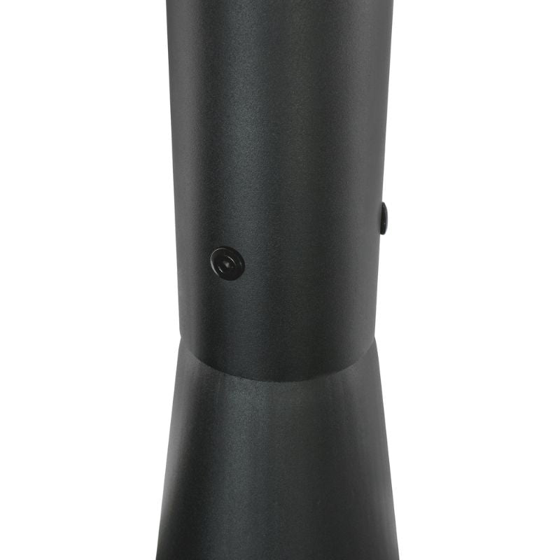 Mât d’Éclairage Public Droit 3m Ø60mm Noir