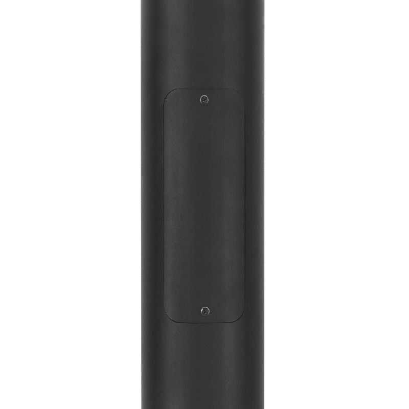 Mât d’Éclairage Public Droit 3m Ø60mm Noir