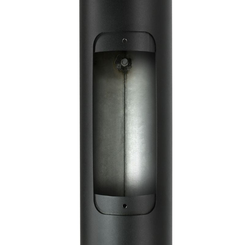 Mât d’Éclairage Public Droit 3m Ø60mm Noir