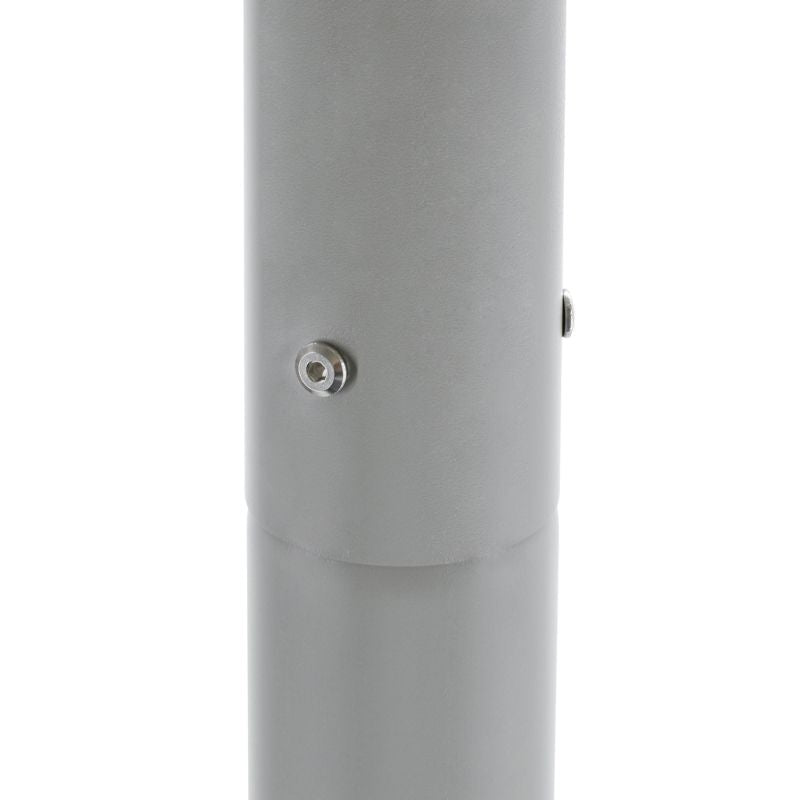 Mât d’Éclairage Public Droit 3m Ø60mm Gris