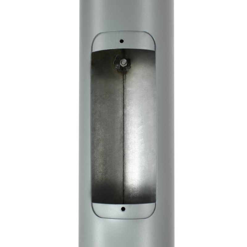 Mât d’Éclairage Public Droit 3m Ø60mm Gris