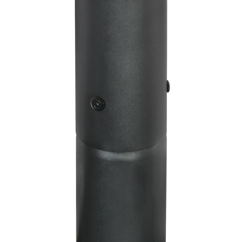 Mât d’Éclairage Public Droit 3m Ø60mm Noir