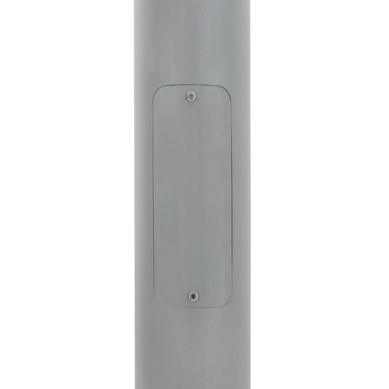 Mât d’Éclairage Public Droit 3m Ø60mm Gris