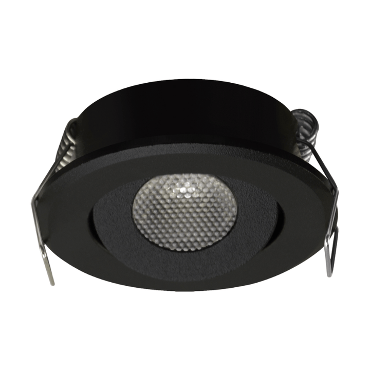 Mini Spot LED Encastrable 1.5W Ø52mm Noir