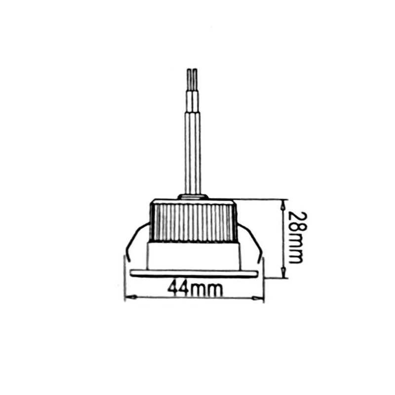 Mini Spot LED Encastrable 3W CCT Noir - 3000K/4000K/6000K