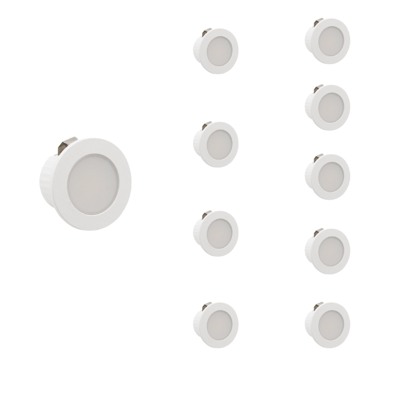 Mini Spot LED Encastrable 3W CCT Blanc - 3000K/4000K/6000K (Pack de 10)