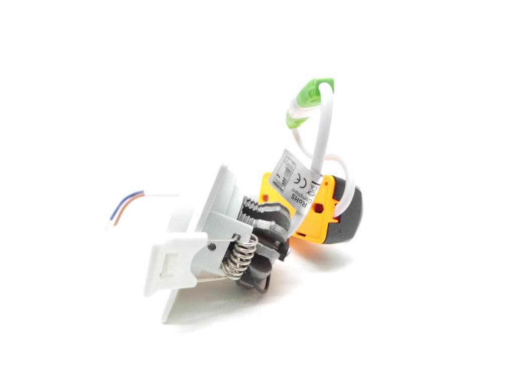 Mini-LED-Einbaustrahler 3W COB 45° verstellbar quadratisch