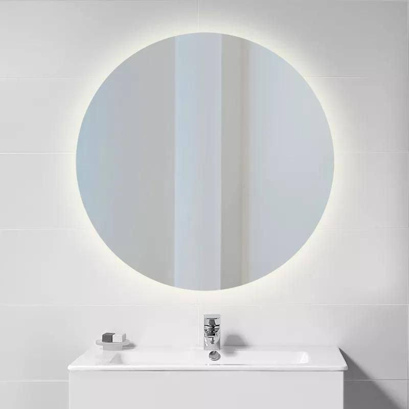 Miroir de salle de bain Cassiopeia avec éclairage décoratif à LED de Ø60cm