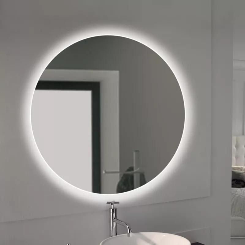 Espejo de baño de cassiopeia con iluminación LED decorativa de Ø60 cm