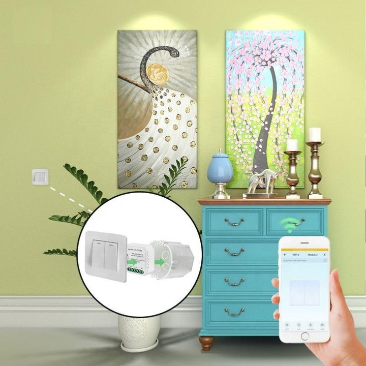 Module Double Interrupteur Zigbee Blanc