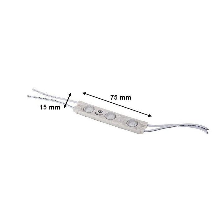 Module LED Barre 30W 12V IP65 Bleu pour Enseignes Lumineuses - Pack de 20