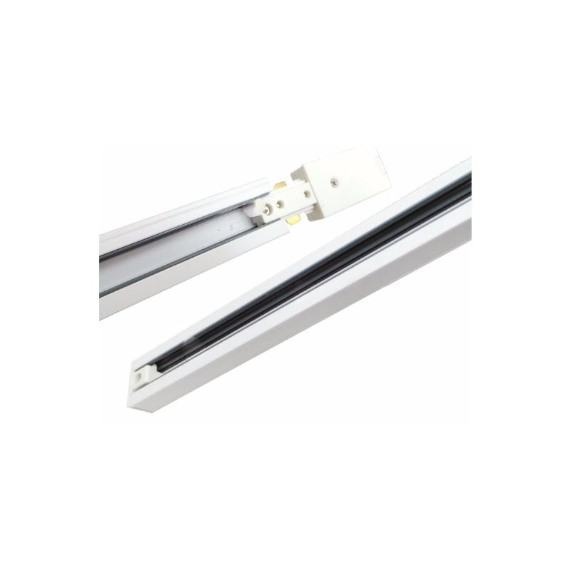 Rail Monophasé pour Spot LED 1m Blanc