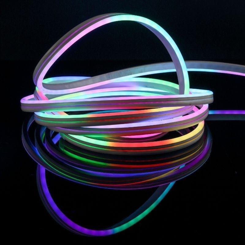 Néon Flexible Connecté RGBIC 24V 5m 60LED/m IP65