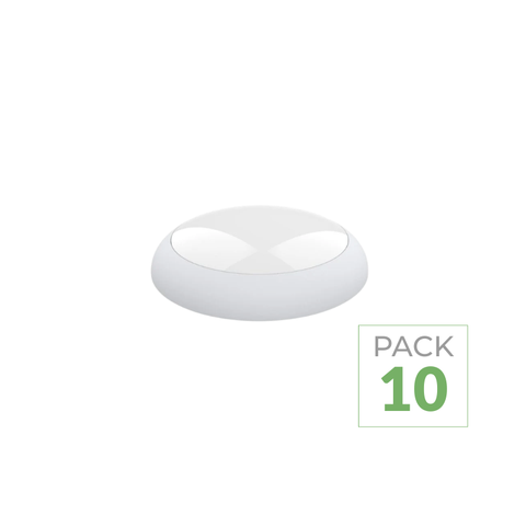 Pack de 10 - Applique Ronde LED Blanche 20W/16W/12W ajustable CCT - 3000K/4000K/6000K