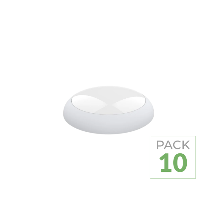 Pack de 10 - Applique Ronde LED Blanche 20W/16W/12W ajustable CCT - 3000K/4000K/6000K