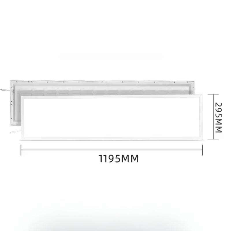 Panneau LED 120x30 40W 120lm/W Flicker Free Contour Blanc (Pack de 6)