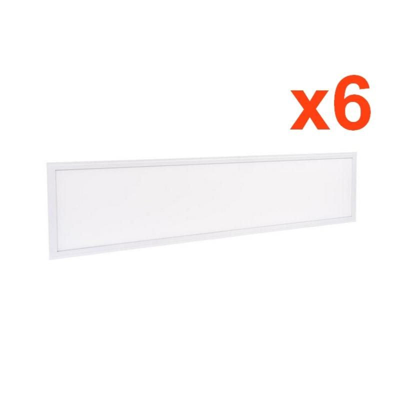Panneau LED 120x30 Slim 36W BLANC (Pack de 6)