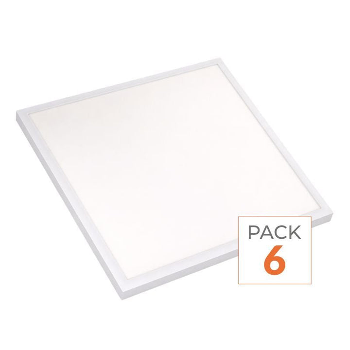 Dalle LED 60x60 Slim 36W Blanc - Pack de 6