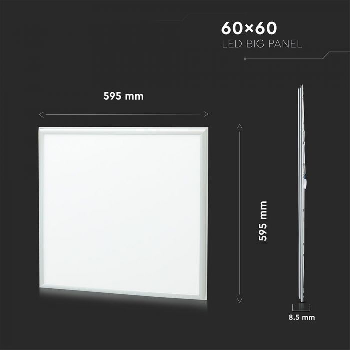 Dalle LED 60x60 Slim 36W Blanc - Pack de 3