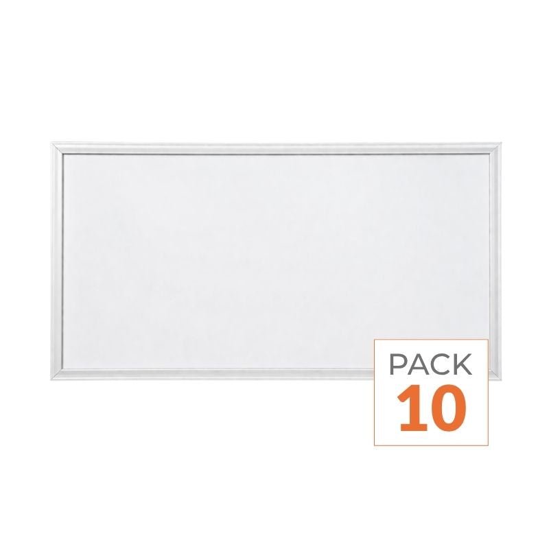 Panneau LED CCT 60x30cm Blanc 30W - Pack de 10