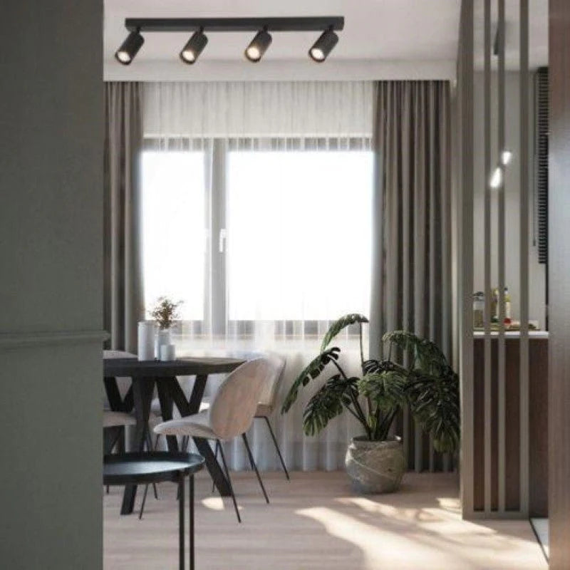 Plafonnier 4 Spots Orientables pour Ampoule GU10