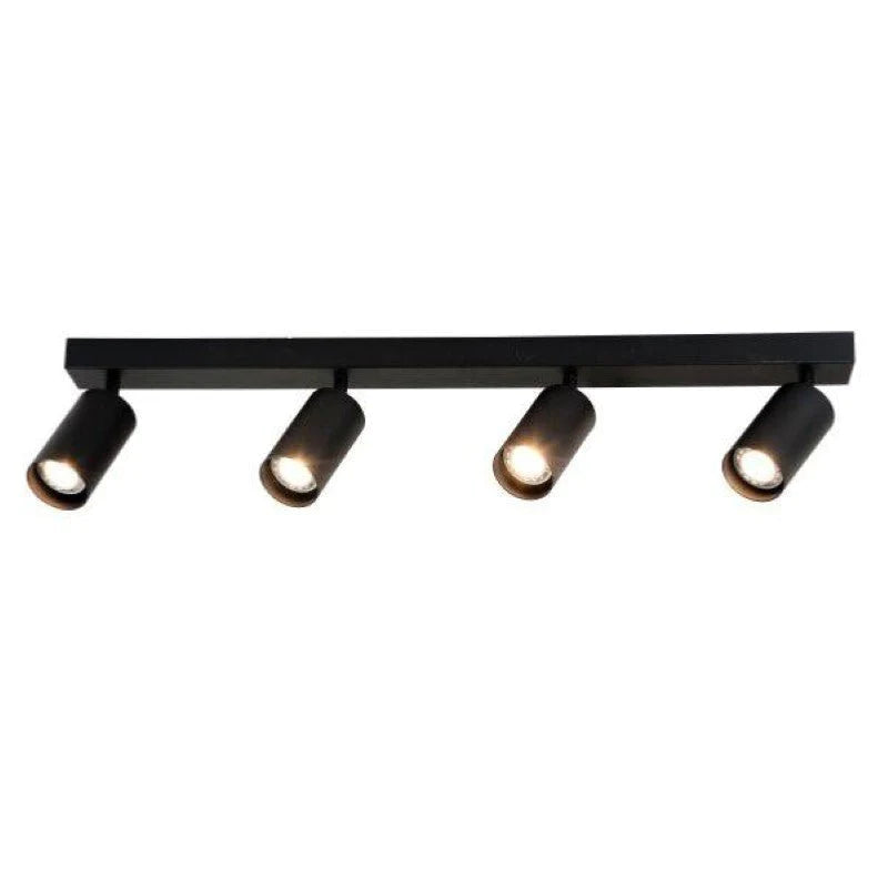 Plafonnier 4 Spots Orientables pour Ampoule GU10