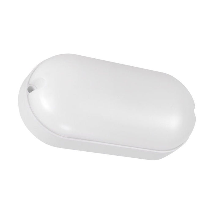 Ovale wasserdichte Deckenleuchte 9W, weißes Bullauge