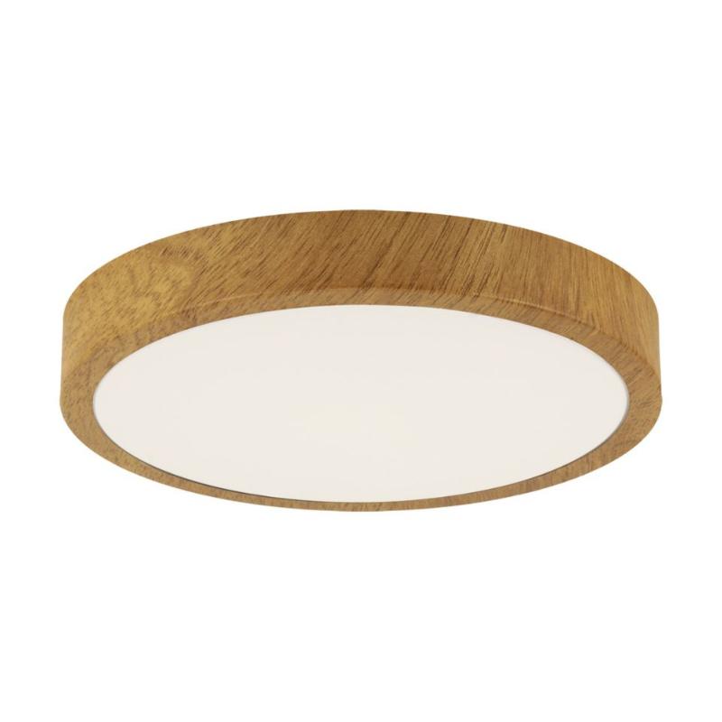 Plafonnier LED Bois 18W 28cm Chêne