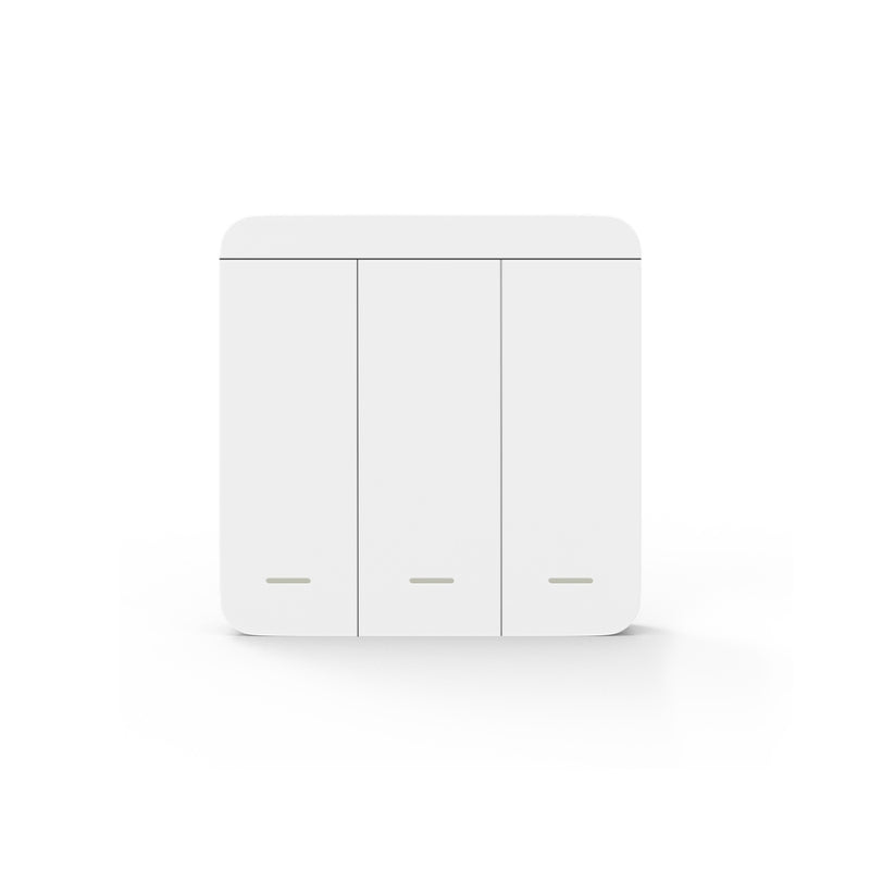 Interrupteur Mural sans Fil Bouton Triple avec 3 Récepteurs 220V 10A