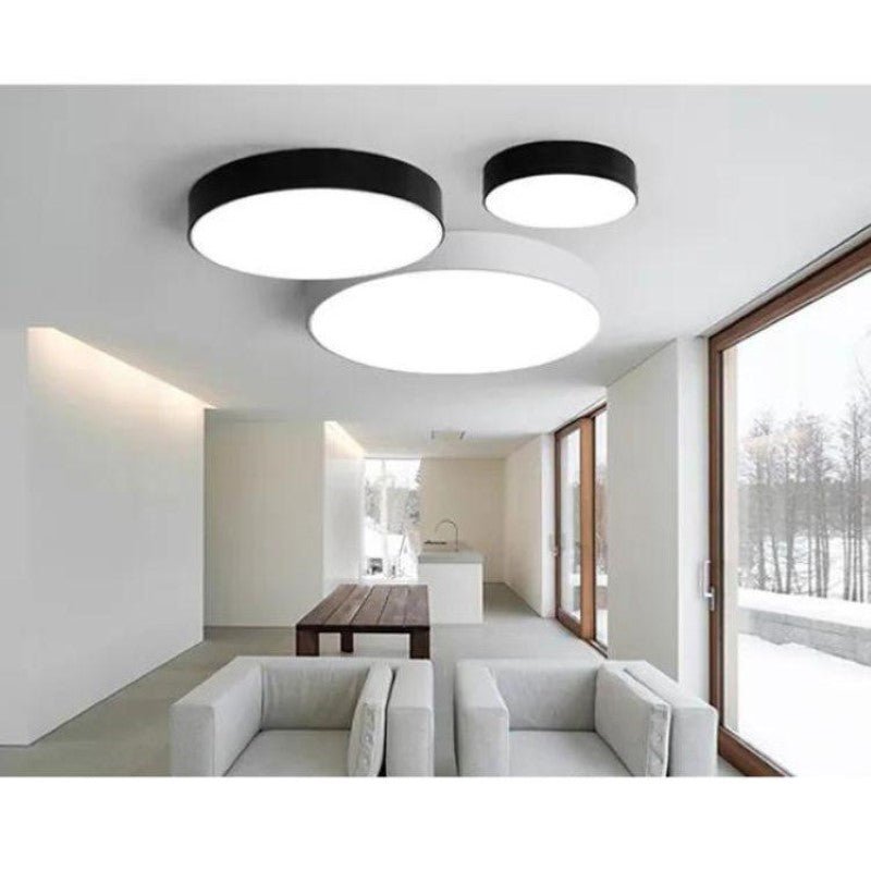 Plafonnier LED Bois 24W 38cm Wengé