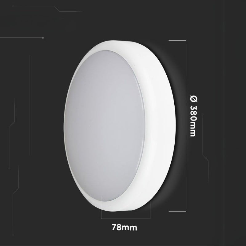 Plafonnier LED Extérieur CCT 20W IP65 Hublot Blanc - Garantie 5 Ans