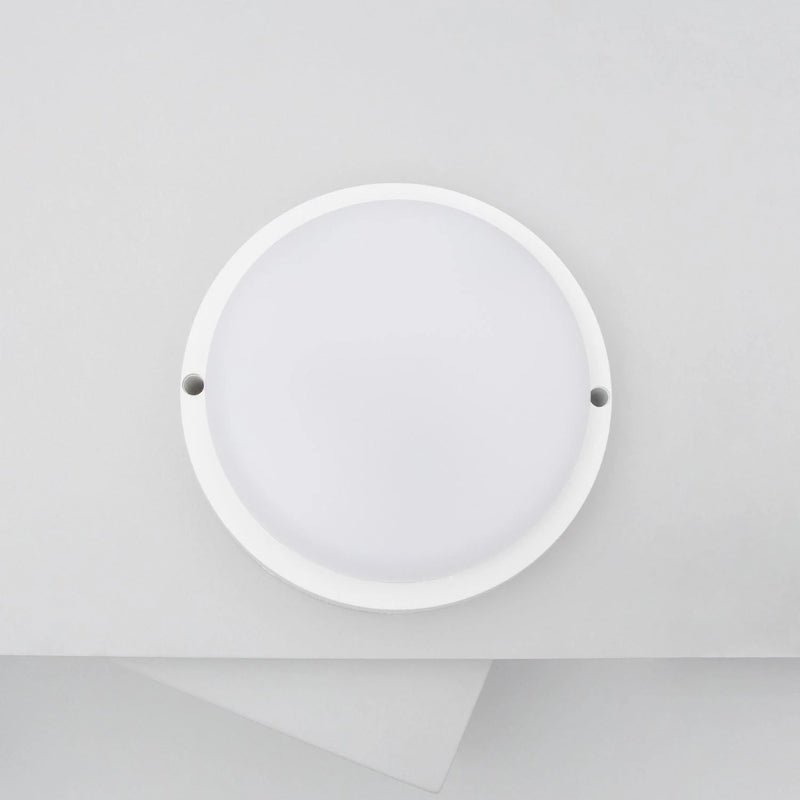 Plafonnier LED Extérieur Rond 15W Blanc IP65 Ø140 mm