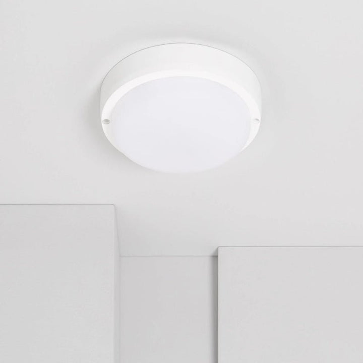 Plafonnier LED Extérieur Rond 15W Blanc IP65 Ø140 mm