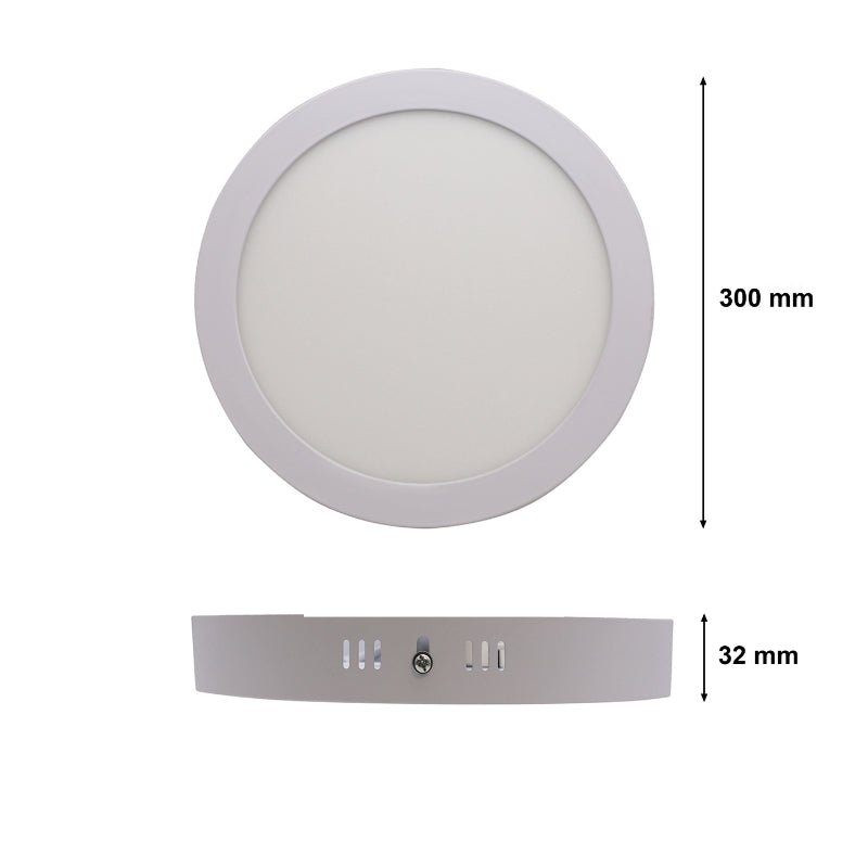Plafonnier LED Rond 24W 220V CCT - 3000K/4000K/6000K ( Pack de 10 )