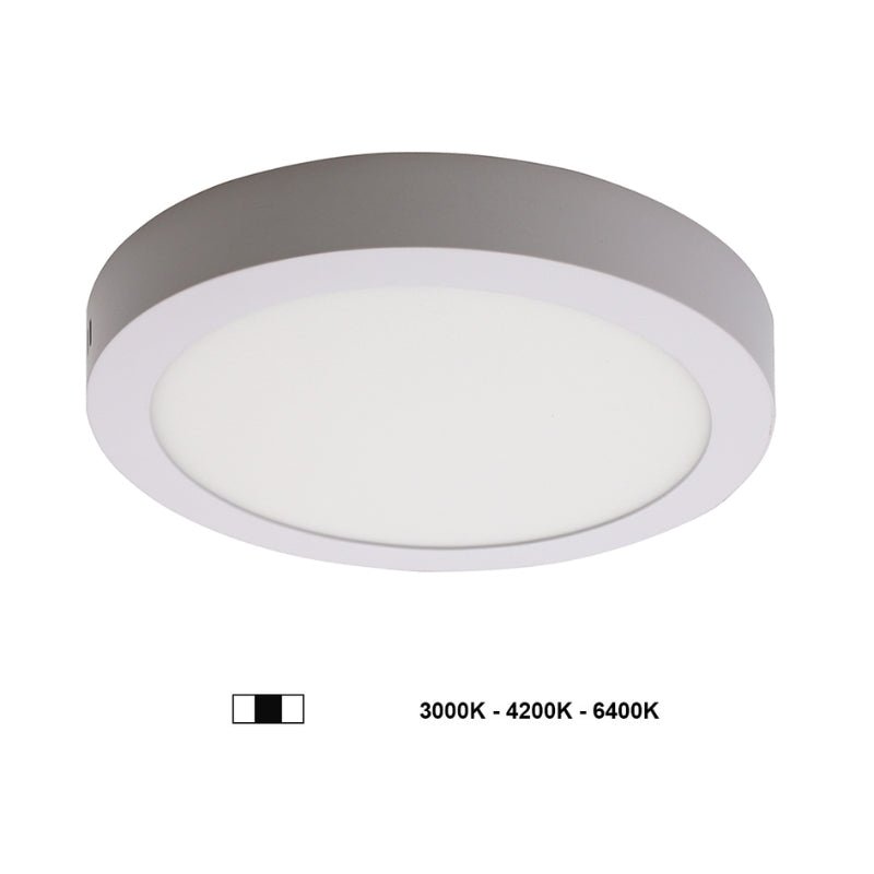 Plafonnier LED Rond 24W 220V CCT - 3000K/4000K/6000K ( Pack de 10 )