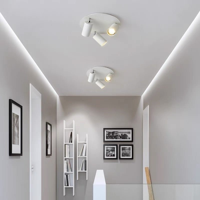 Cache Plafonnier Rond Blanc En Plastique - Diamètre 27cm, Avec Trou Pour Capteur De Lumière, Remplacement Abat-jour Plafond - 13