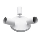 Plafón Redondo 3 Focos Orientables Aluminio Blanco para Bombilla GU10