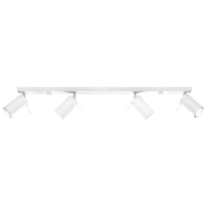 Plafonnier 4 Spots Orientables Blanc pour Ampoule GU10