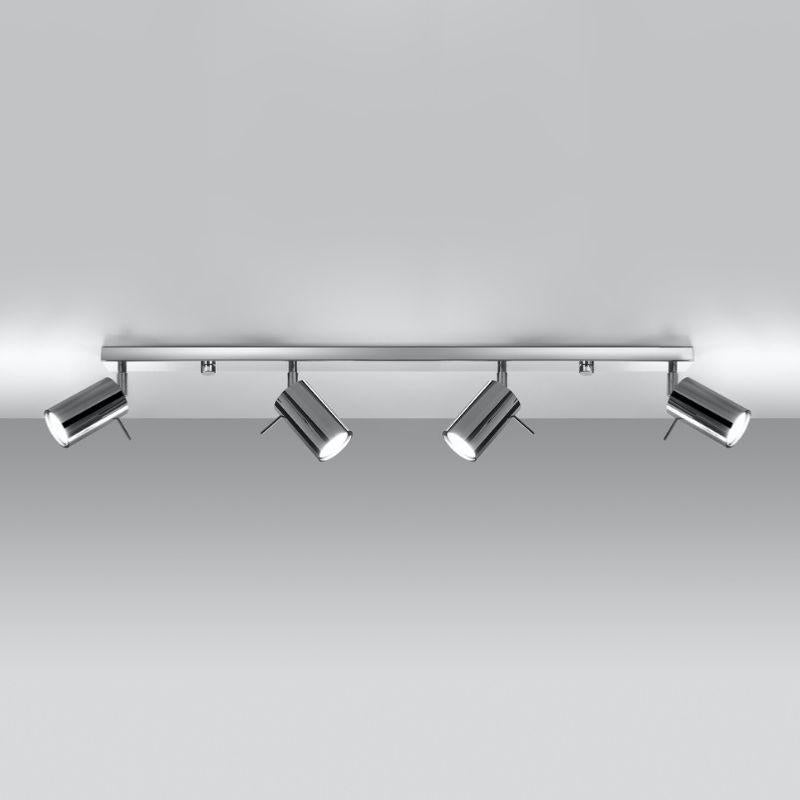 Plafonnier 4 Spots Orientables Métal pour Ampoule GU10