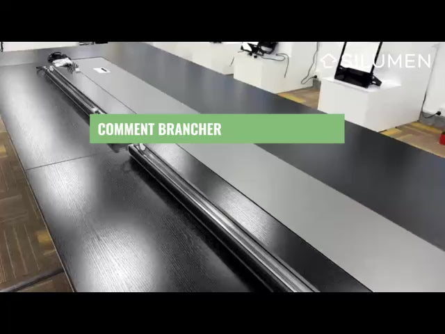 Suspension Linéaire LED 150cm 60W 130lm/W Interconnectable CCT Noir