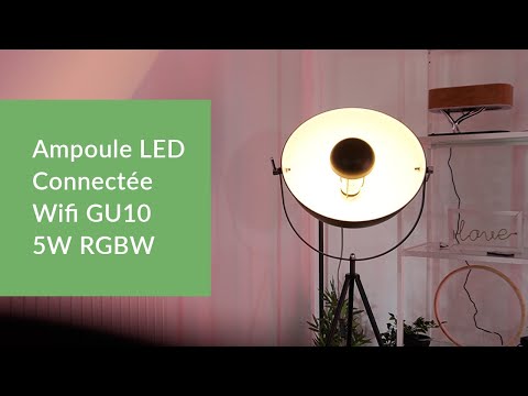 Mit WLAN verbundene LED-Glühbirne GU10 5W RGBW