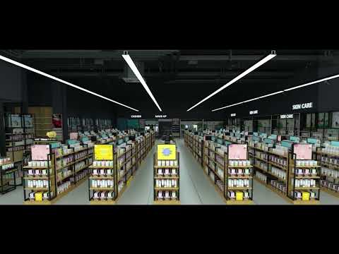 Spot Linéaire LED sur Rail Triphasé 150cm Blanc - Puissance Ajustable CCT - 3000K/4000K/6000K (Pack de 8)