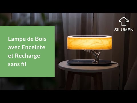 LED Design Bedside Lamp with wireless speaker & charger - Dimmable Tactile